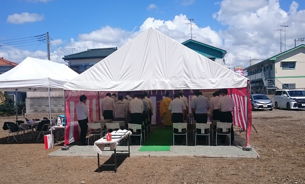 川崎市宮前区 株式会社S様 新社屋 地鎮祭